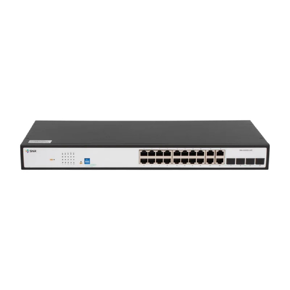 SNR SNR-S2300G-16TC Управляемый Web-smart коммутатор уровня 2, 16 портов 10/100/1000Base-T, 4 порта Combo 10/100/1000Base-T|100/1000Base-X SFP, встроенный БП ~220V AC