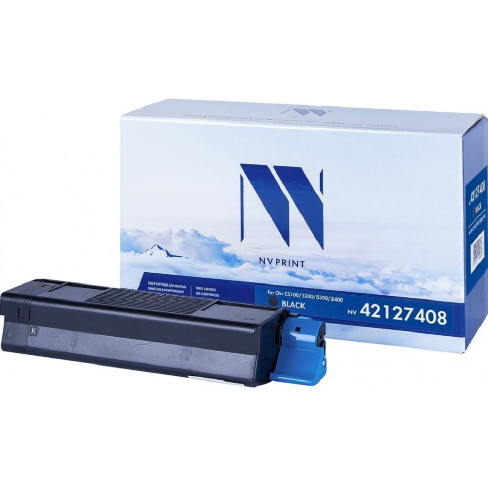 Картридж NVP совместимый NV-42127408 Black для Oki C5100/5200/5300/5400 (5000k)