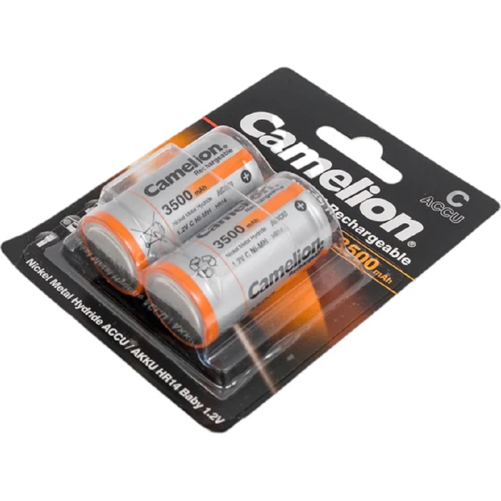 Camelion  C- 3500mAh Ni-Mh BL-2 (NH-C3500BP2, аккумулятор,1.2В)  (2 шт. в уп-ке) 