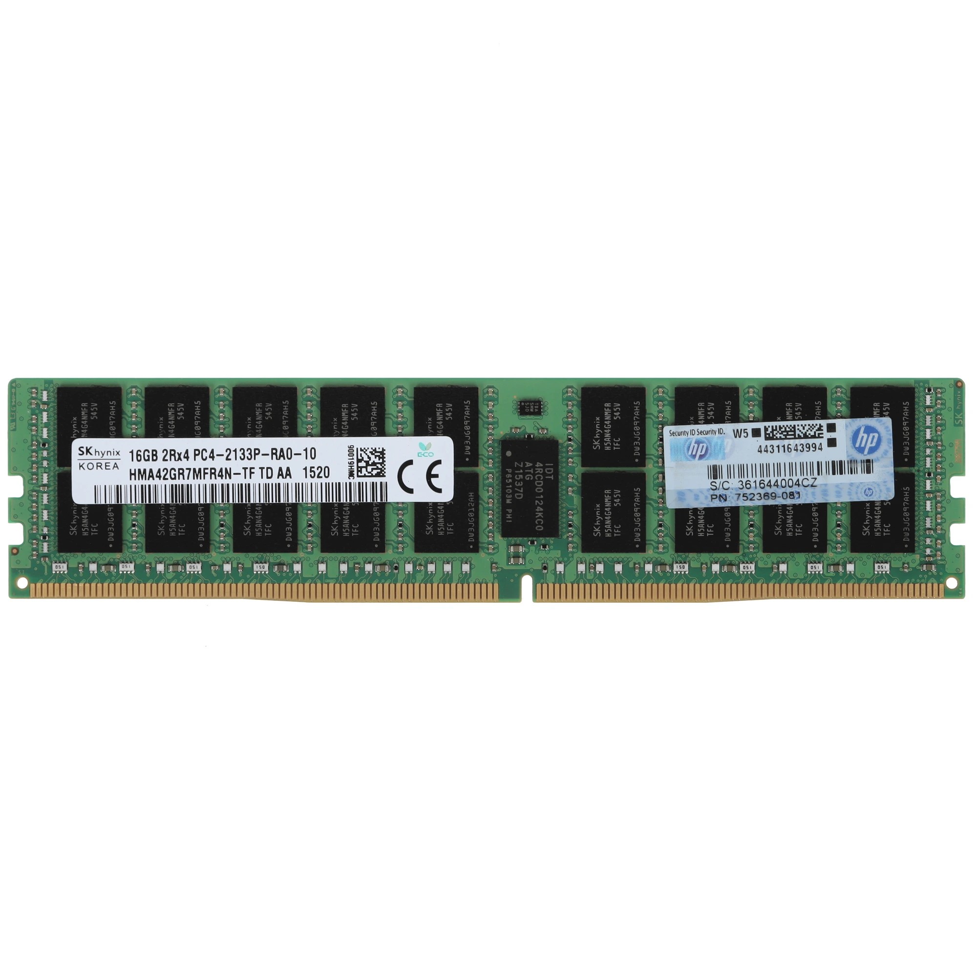 HPE 16GB (1x16GB) Dual Rank x4 DDR4-2133 CAS-15-15-15 Registered Memory Kit (726719-B21 / 774172-001 / 752369-081)