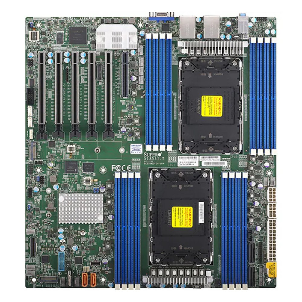 Supermicro MBD-X13DAI-T-B E-ATX, 2xLGA4677 C741, 16xDDR5, 10xSATA, 2x10GbE, IPMI, VGA