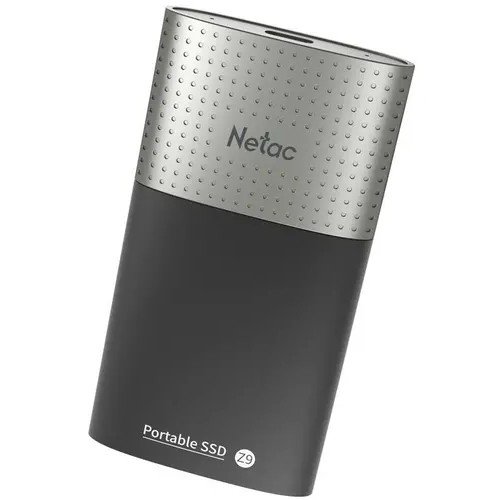 Netac Portable SSD 2TB Z9 <NT01Z9-002T-32BK> (USB3.2, up to 550/480MBs, 90х47.5х11.5mm, Aluminium+Plastic)