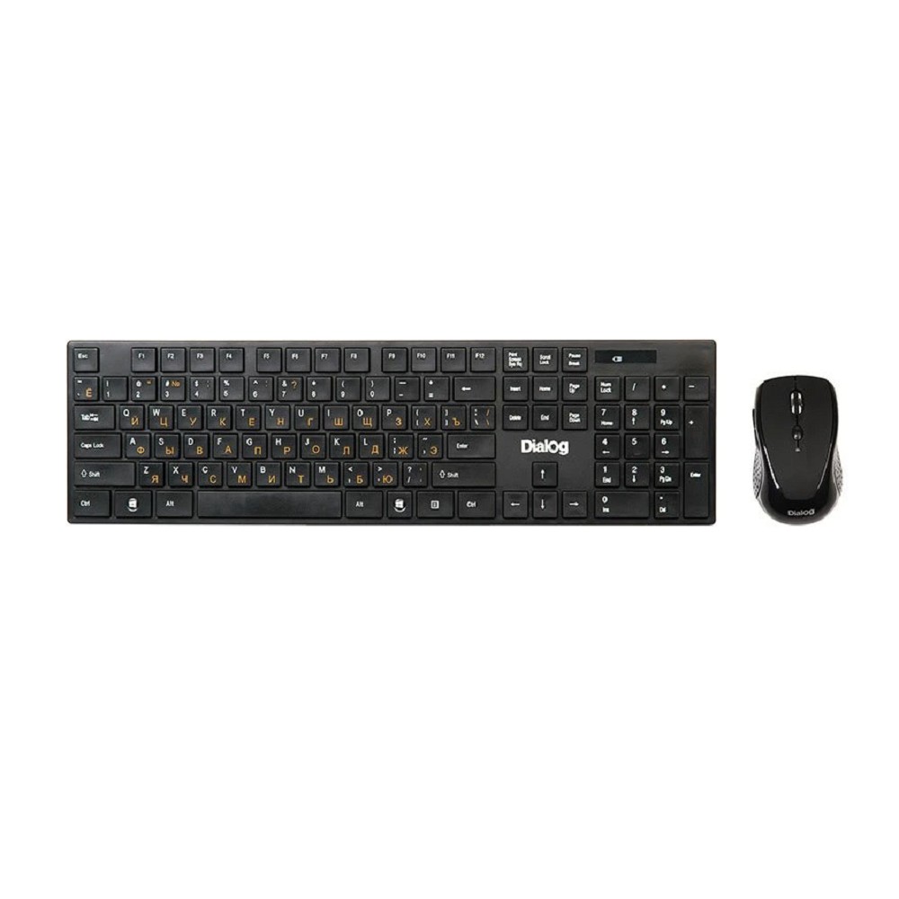 Dialog Клавиатура + мышка KMROP-4030U Pointer RF 2.4G - USB {Беспроводной набор, радиоклавиатура + опт. радиомышь 6D}