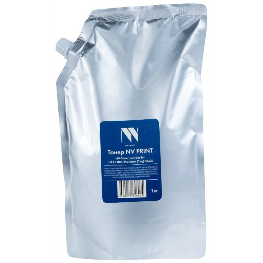 NV Print Тонер для CB435A, CB436A,CE285A,CE278X для HP LaserJet P1002, 1003, 1004, 1005, 1006, 1007, 1008, 1009 ,LJ-M1120, P1505, M1522 (1кг) [NV-1005-PR-1KG]