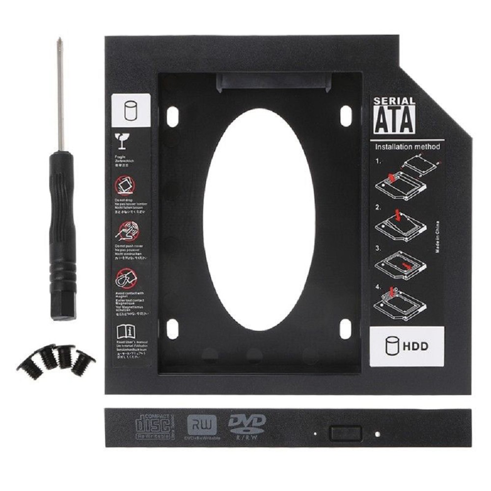 ORIENT UHD-2SC9PL, Шасси для 2.5" SATA HDD для установки в SATA отсек оптического привода ноутбука 9.5 мм, пластик (30842)