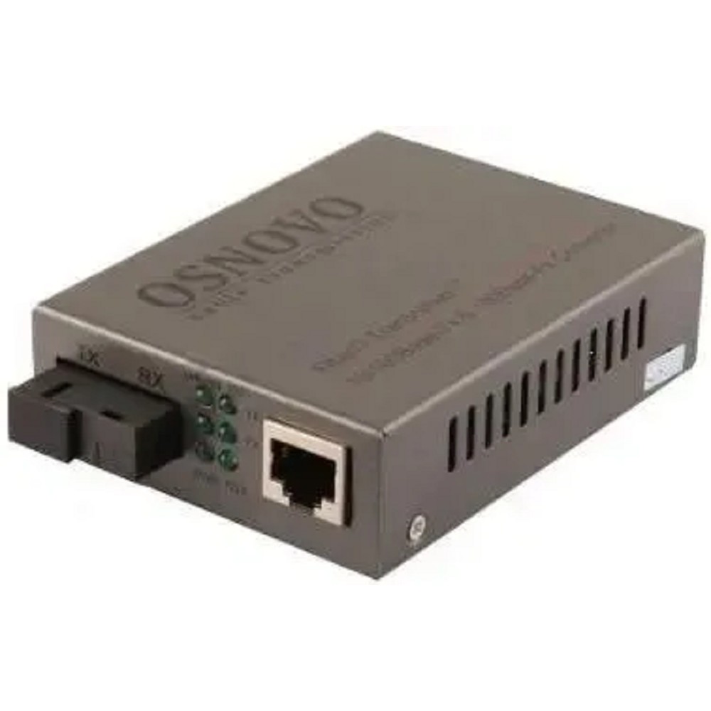 OMC-100-11S5a Оптический Fast Ethernet медиаконвертер для передачи Ethernet по одному волокну одномодового оптического кабеля до 20км.