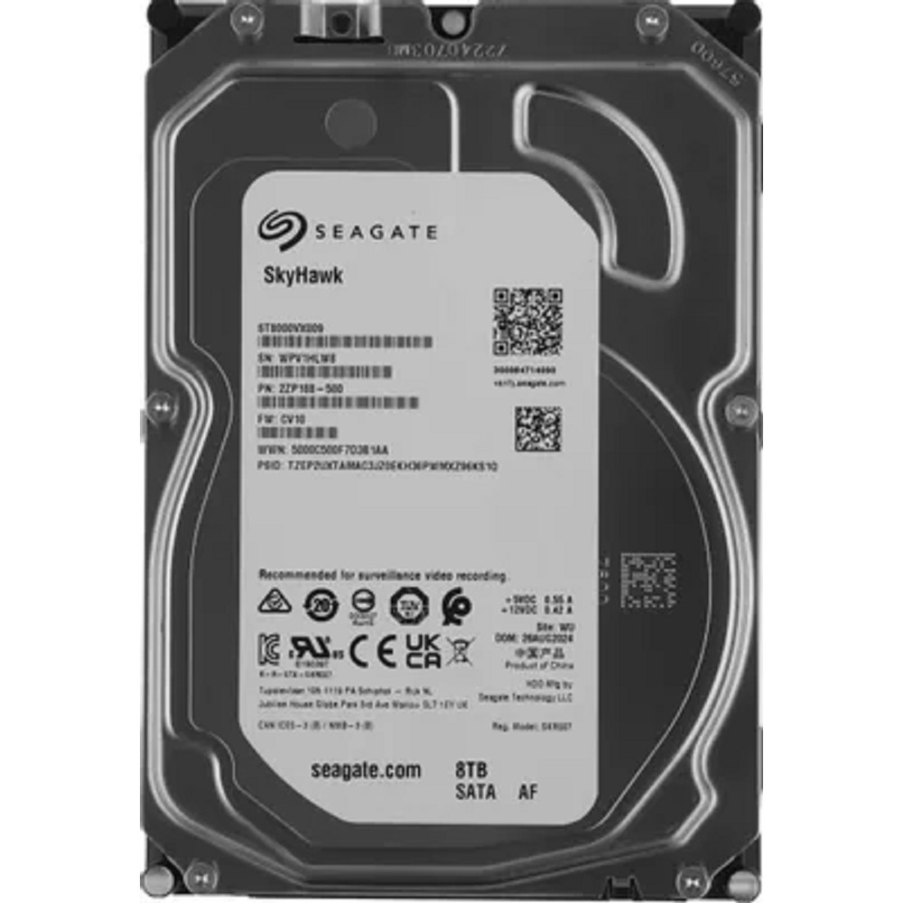 8TB Seagate SkyHawk (ST8000VX009) {SATA 6 Гбит/с, 7200 rpm, 256 mb buffer}