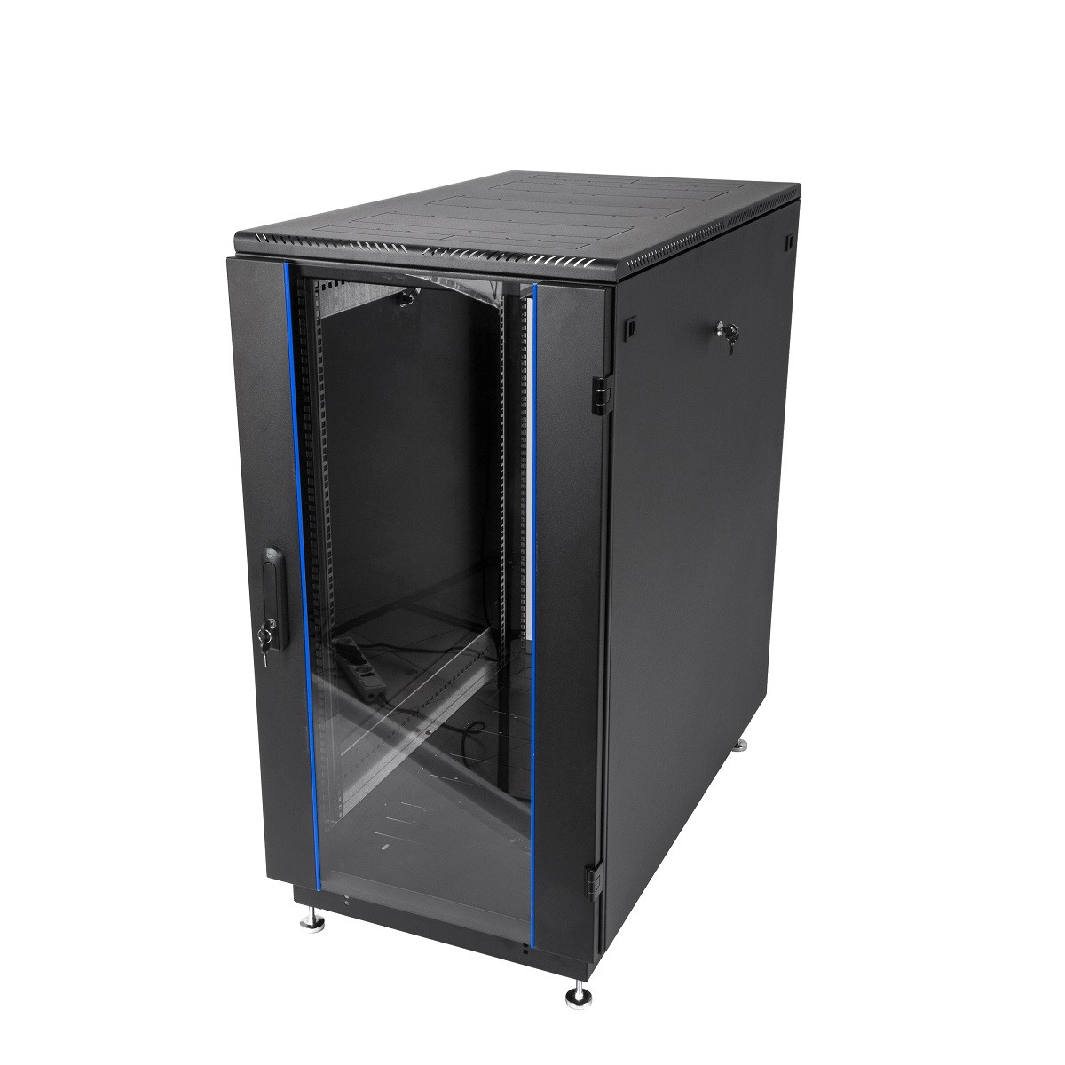 ЦМО Шкаф телекоммуникационный напольный 18U (600x800) дверь стекло, цвет чёрный (ШТК-М-18.6.8-1ААА-9005)