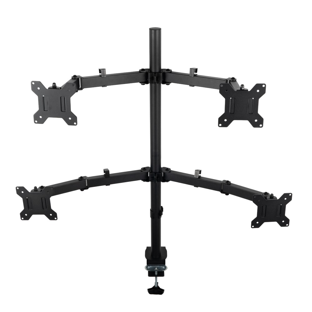 Кронштейн для монитора Filum FL-DMT004FB черный, четыре монитора, VESA: 75/100, 10-30 дюйма, до 10 кг (00-01215493)