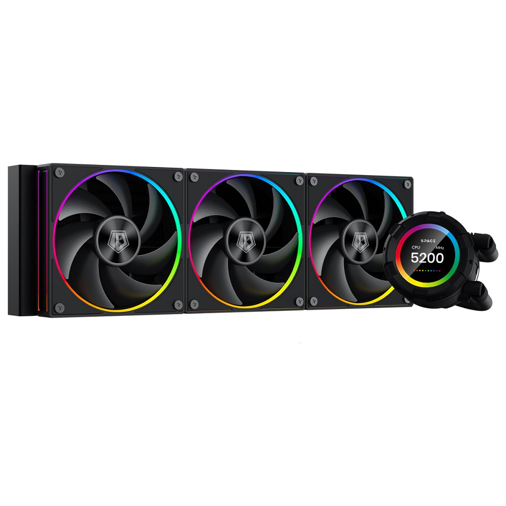 Кулер с водяным охлаждением ID-Cooling SL360 LCD SCREEN /350W /all Intel /all AMD Ret