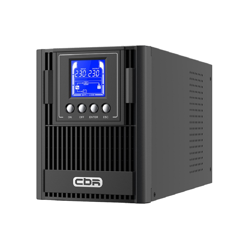 ИБП CBR ESSENCE ESN-1000C [Online 1000 VA / 1000 W, Tower, 4 x C13, LCD, HID-USB, RS232, EPO, SNMP slot] (ESN-1KT-4I-LCHERSC)
