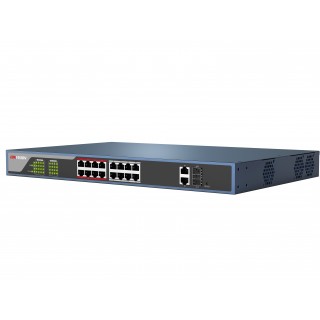 HIKVISION DS-3E0318P-E/M(B) 17x100Mb 1SFP 16PoE+ 135W неуправляемый