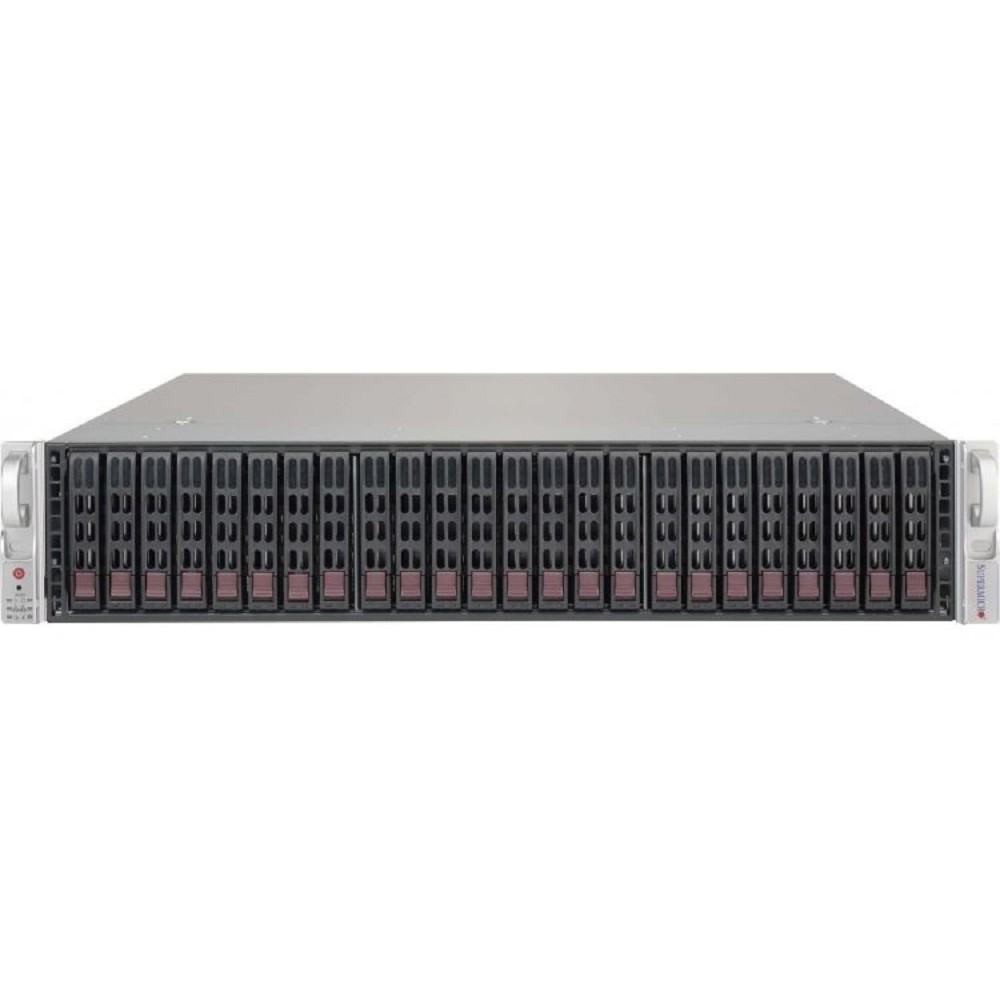 Supermicro server chassis CSE-216BE2C-R920LPB, 2U, 24 x 2.5" hot-swap SAS/SATA drive bay, optional 2 x 2.5" hot-swap drive bay, 1U 920W RPSU