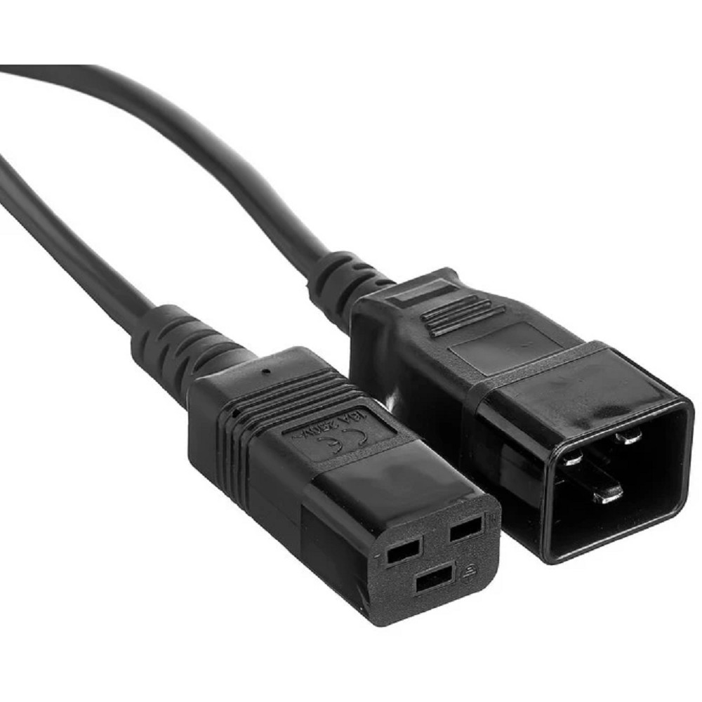 Exegate EX297807RUS Кабель питания (UPS) Special EC20-1,8S (IEC 320 C19->C20, 3*1.5mm2, CCA, черный, 1.8м)