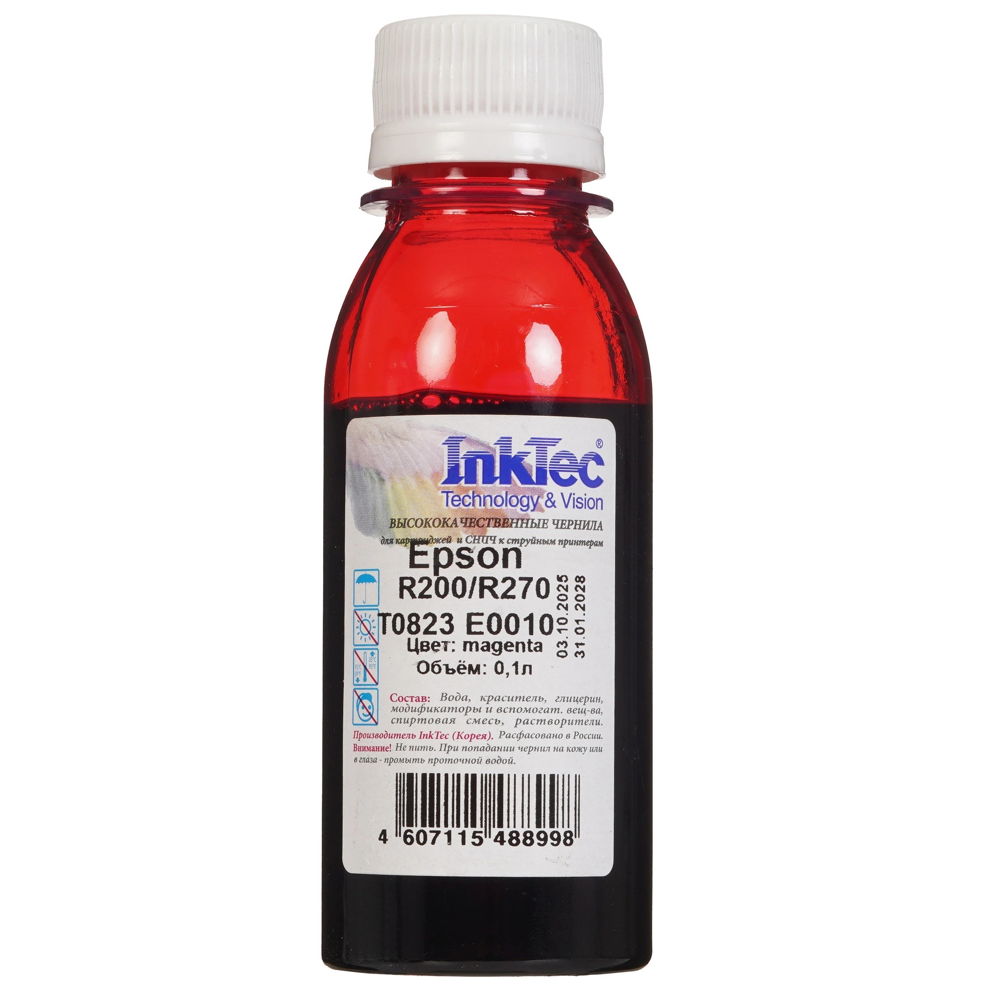 InkTec Чернила для Epson R200/R270 (T0823), M, 0,1 л.