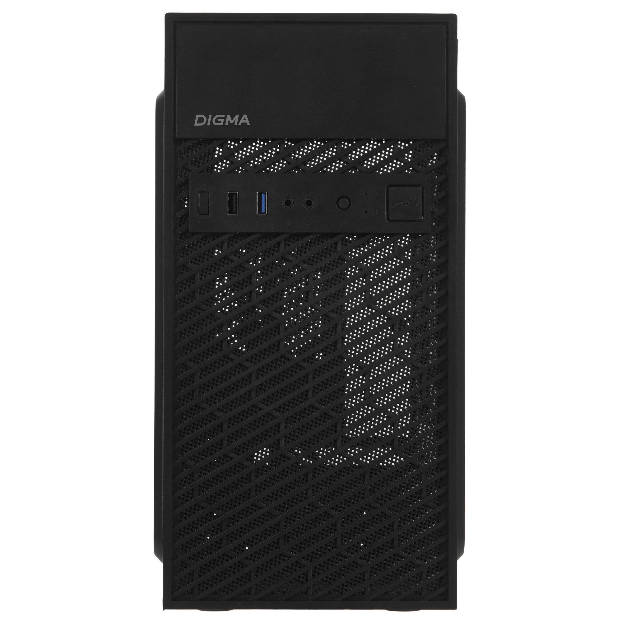 Корпус Digma DCC-MN303 черный без БП mATX 1x80mm 2x120mm 1xUSB2.0 1xUSB3.0 audio
