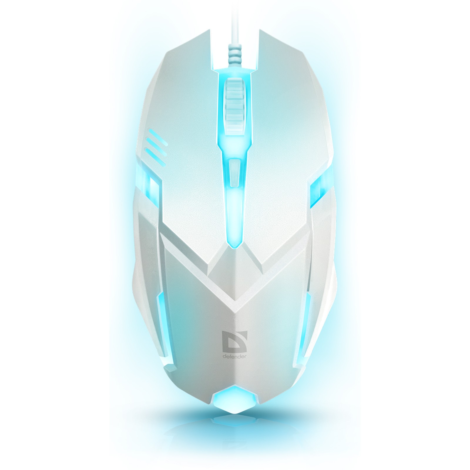 Повреждение упаковки Defender Cyber MB-560L [52561] {Проводная оптическая мышь, 7 цветов, 3 кнопки,1200dpi, белый}