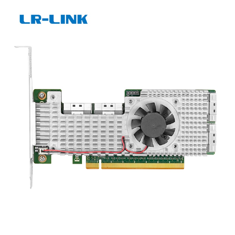 Lr-Link LRNV9F48 PCle4.0 x16 4*SFF-8654 8i NVMe Switch Adapter