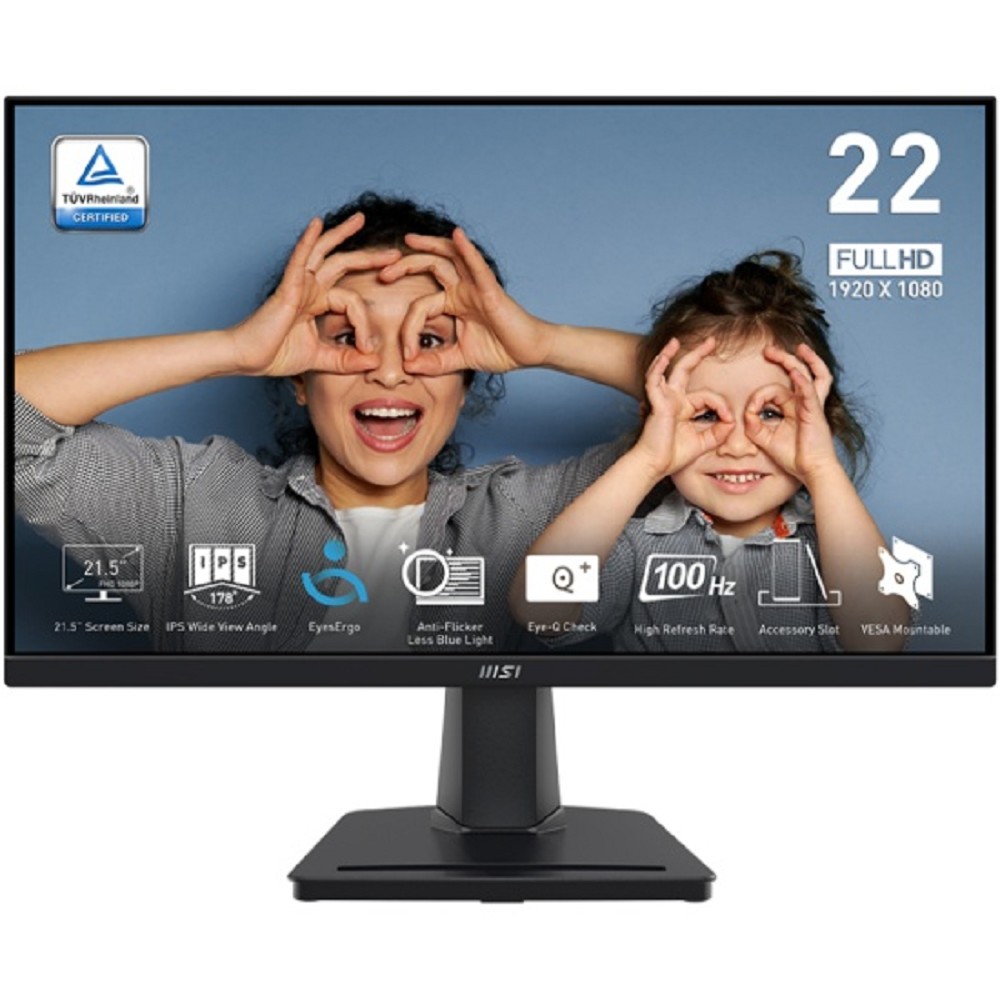 MSI PRO 21.5" MP225 Black {IPS 1920x1080 100Hz 1ms 178/178 250cd 1000:1 D-Sub HDMI} [9S6-3PC6CM-004]