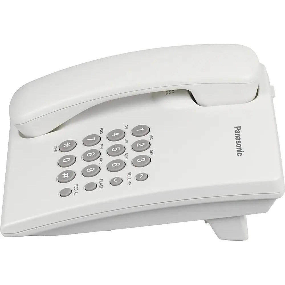 Panasonic KX-TS2350RUW (белый) {повтор номера, регул-ка громкости, кр.на стену}