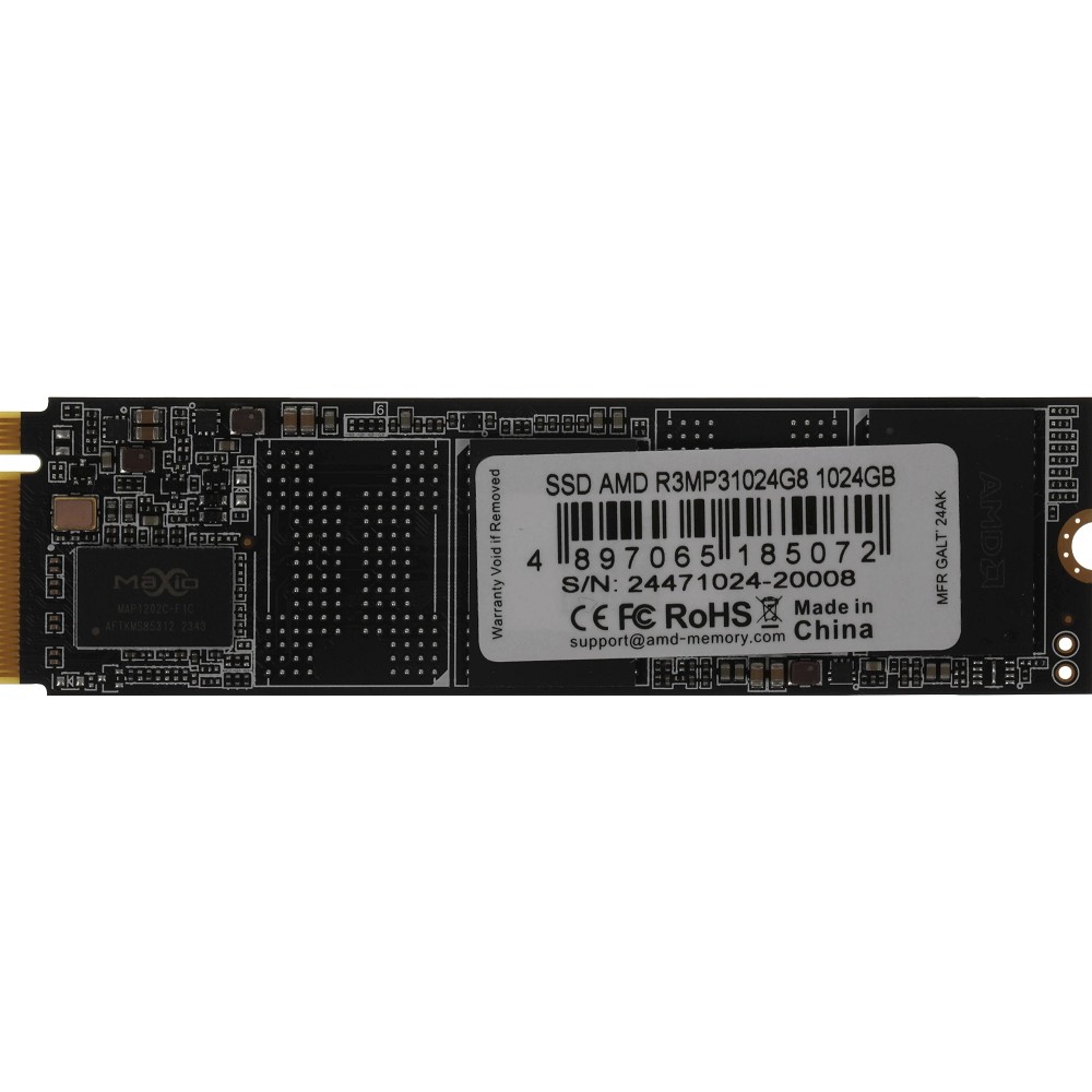 Твердотельный накопитель 1024GB SDD AMD RADEON R3 Series M.2 PCIe 3.0 2280 R3500/W3100 R3MP31024G8