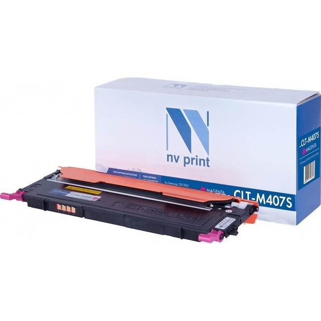Картридж NVP совместимый NV-CLT-M407S Magenta для Samsung CLP 320/ 320N/ 325/ 325W/ CLX 3180/ 3180FN/ 3180FW/ 3185/ 3185FW/ 3185N/ 3185FN/ 3185W (1000k)