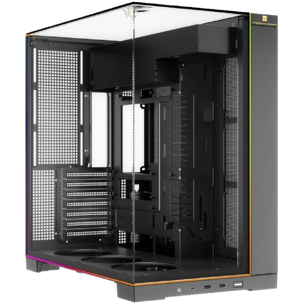 Thermalright Корпус TR-A70 ARGB / Black / TG / ARGB Strip / USB TYPE-C / W/O fans / ATX  / TRA70AB