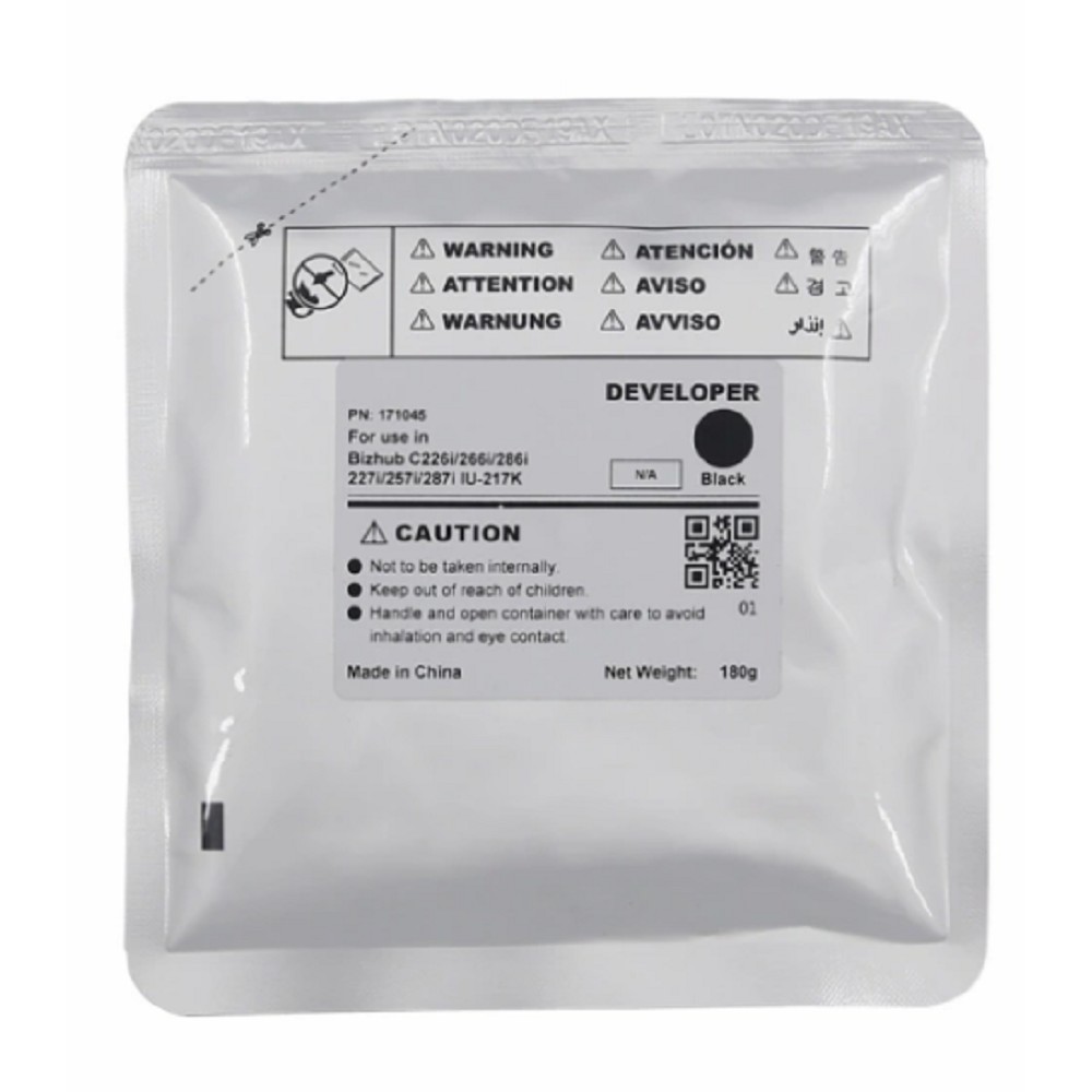 Девелопер DV-216K-Developer для KONICA MINOLTA Bizhub C227i/C257i/C287i (CET) Black, 180г, 600000