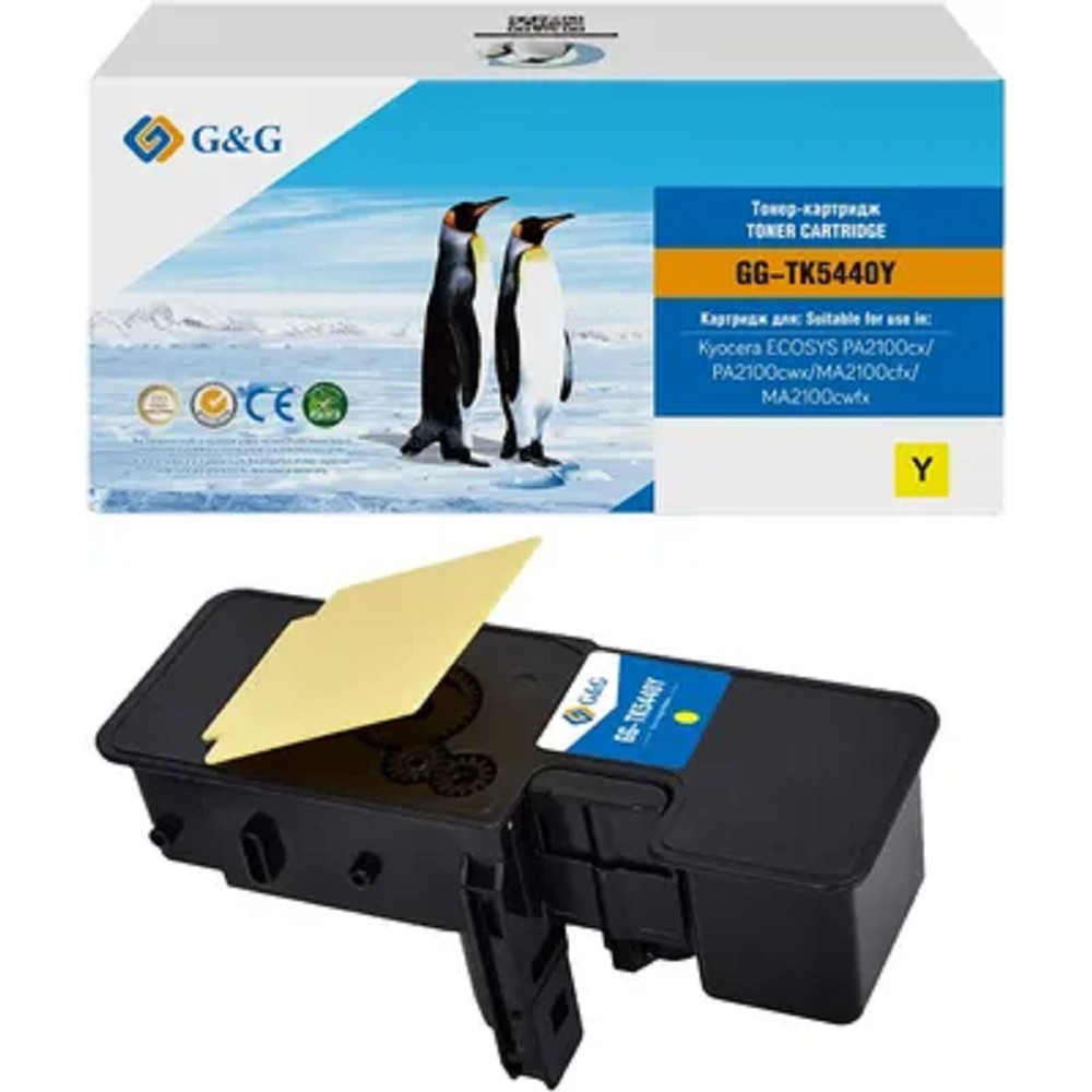 Картридж лазерный G&amp;G GG-TK5440Y TK-5440Y желтый (2400 стр.) для Kyocera ECOSYS PA2100cx/PA2100cwx/ MA2100cfx/MA2100cwfx
