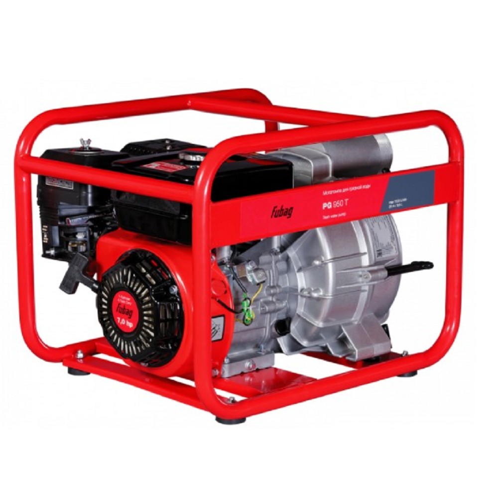 FUBAG PG 950T [838246] { 1300 л/мин. 80 / 3 Диаметр патрубков, мм/дм 26 Напор, м 8 Глубина всасывания, м 43 Вес, кг  }