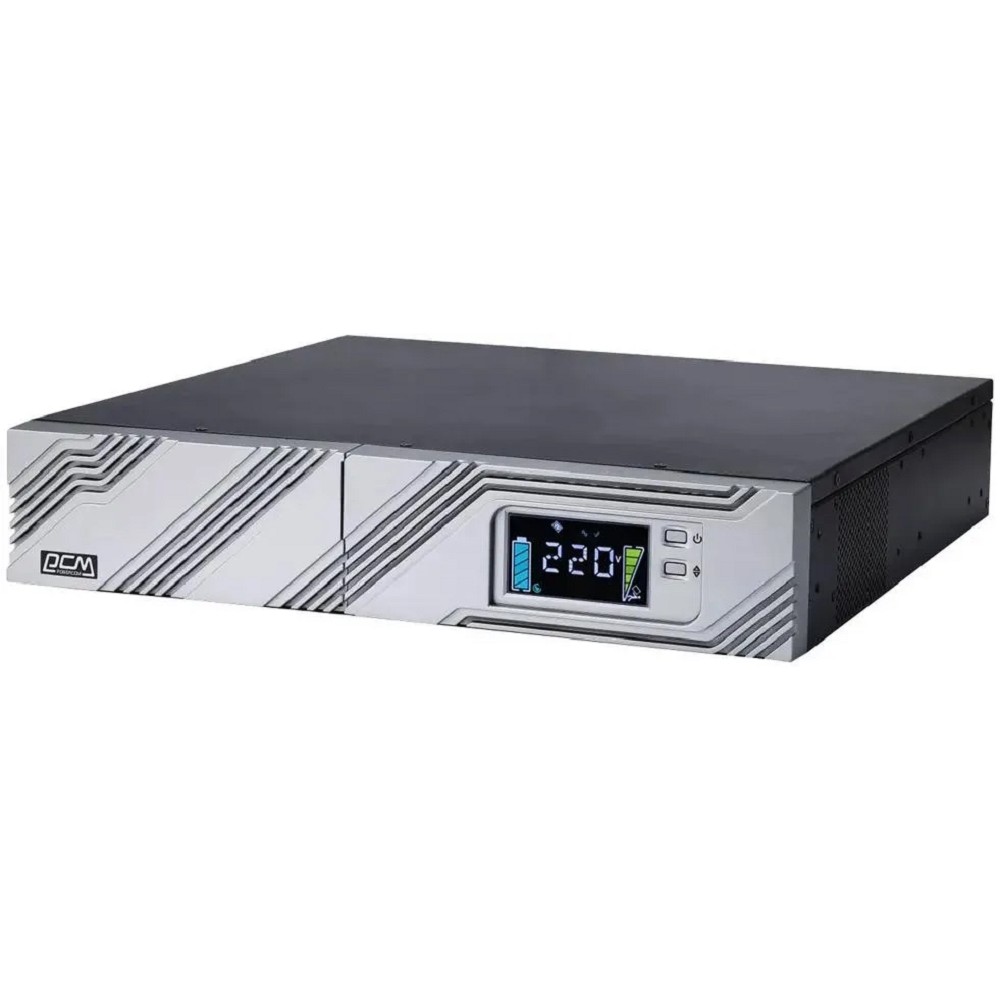PowerCom Smart King RT SRT-1500A LCD ИБП {Line-Interactive, 1500VA / 1350W, Rack/Tower, IEC, Serial+USB, SmartSlot, подкл. доп. батарей} (1157679)