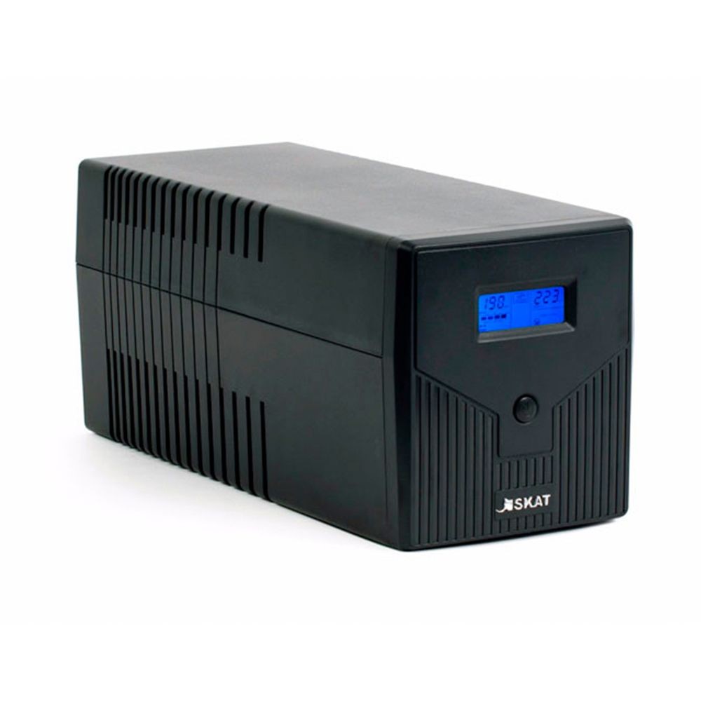 ИБП Бастион SKAT-UPS 1500-IN-2x9 {Line-interactive, 1500ВА/900Вт, на пол, LCD-дисп, 2x EURO + 2х C13, USB/ RJ-45, АКБ 2х 9Ач, МПТ} {457}