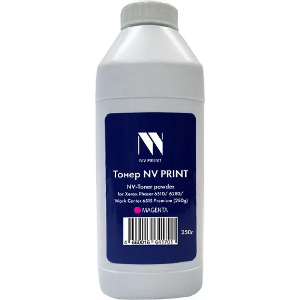Тонер + девелопер NVP для Xerox Phaser 6510, 6280, WorkCenter 6515 Premium (250г) Magenta