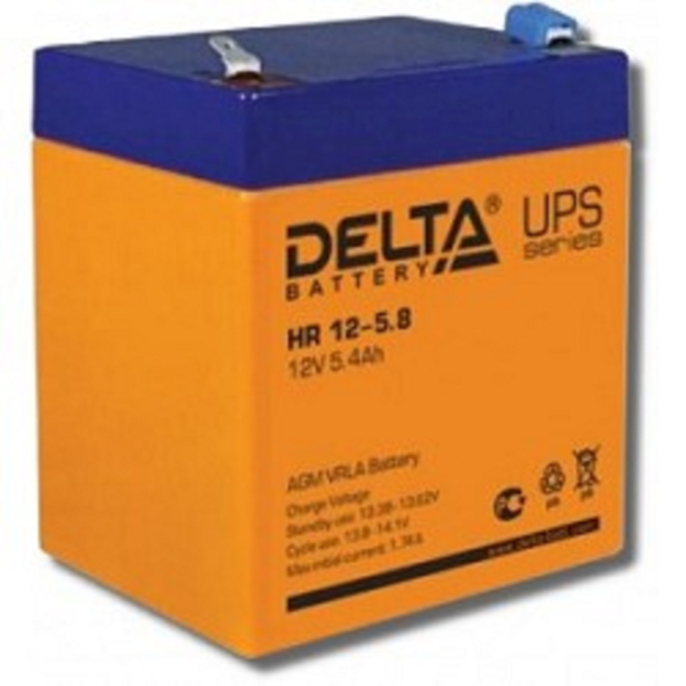 Delta HR 12-5.8 (5.8 А\ч, 12В) свинцово- кислотный аккумулятор  