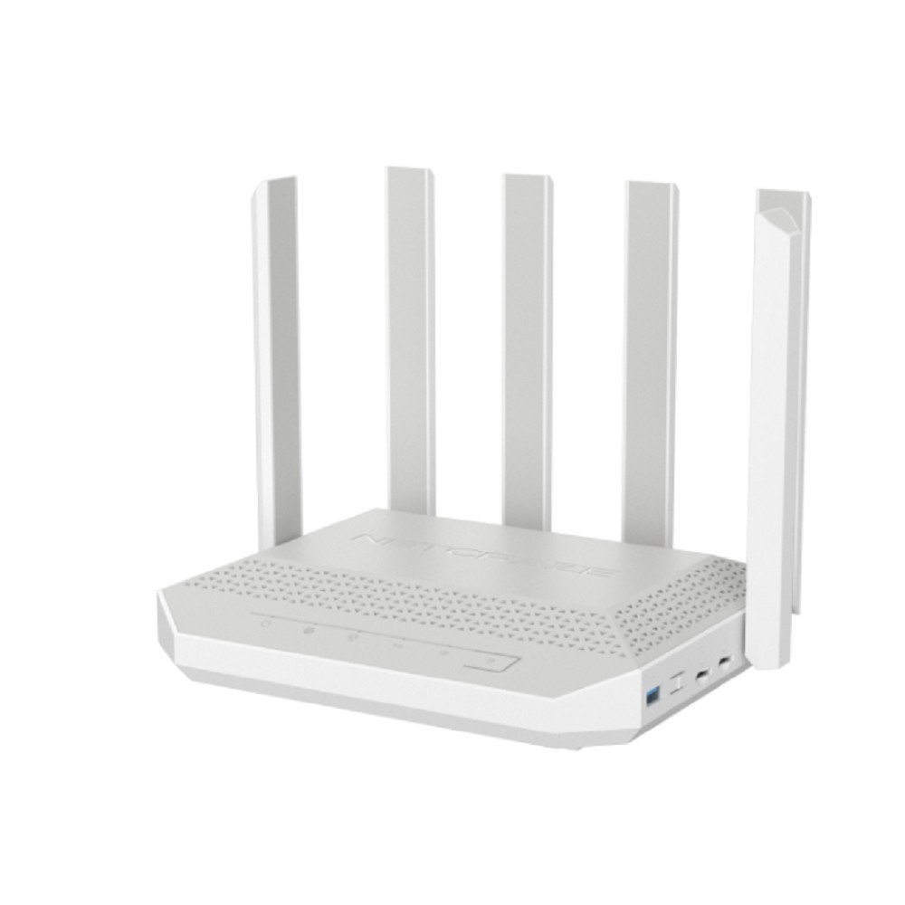 Повреждение упаковки Netcraze Hero 5G (NC-4110) Мультигигабитный интернет-центр с модемом 5G, двумя слотами для SIM-карт, Mesh Wi-Fi 6 AX3000, Smart-коммутатором 1x2.5G и 4xG, многофункциональными пор