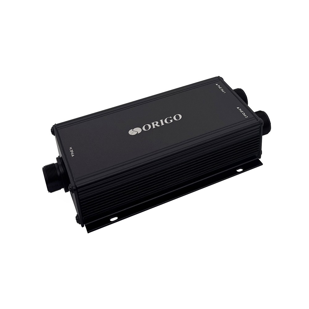 ORIGO OPE302GEO/60W/A1A Уличный PoE-удлинитель 802.3af/at/bt, 1x1000Base-T PoE In, 2x1000Base-T PoE Out	