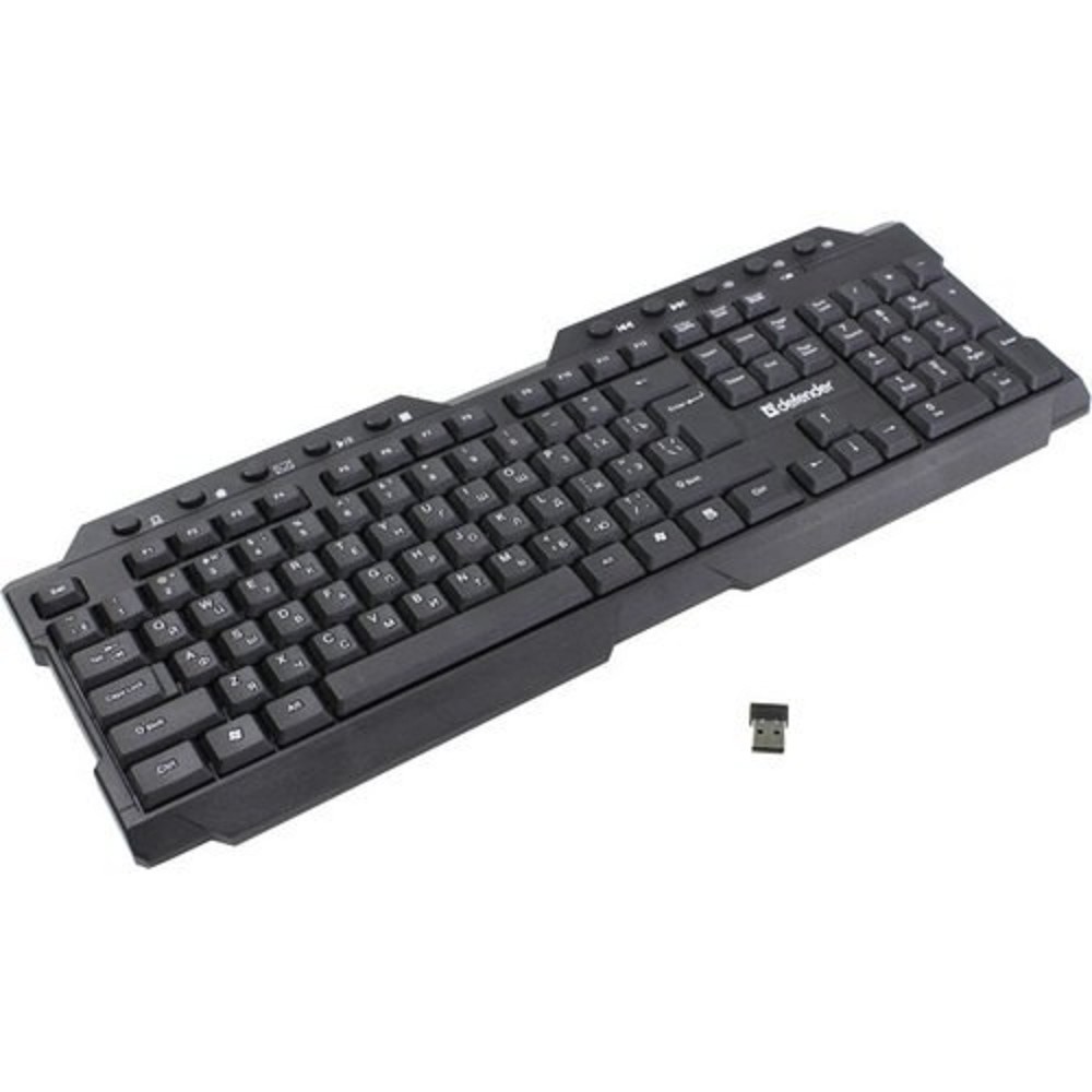 Повреждение упаковки Defender Клавиатура Element HB-195 RU [45195] {Беспроводная черный, мультимедиа}