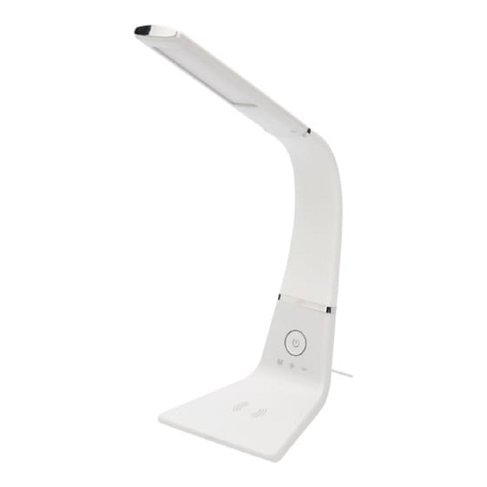 Rexant (75-0223) Светильник настольный Cloud LED 2700-6500К, встроенная беспроводная и проводная USB-зарядка устройств, диммер, гибкий поворот
