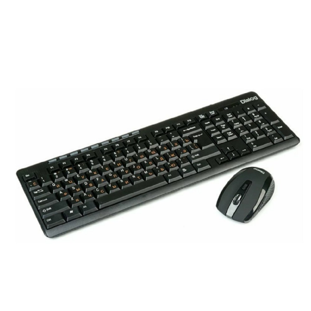 Повреждение упаковки Dialog Клавиатура + мышка KMROP-4020U Pointer RF 2.4G - USB {Беспроводной набор , радиоклавиатура + опт. радиомышь 6D}
