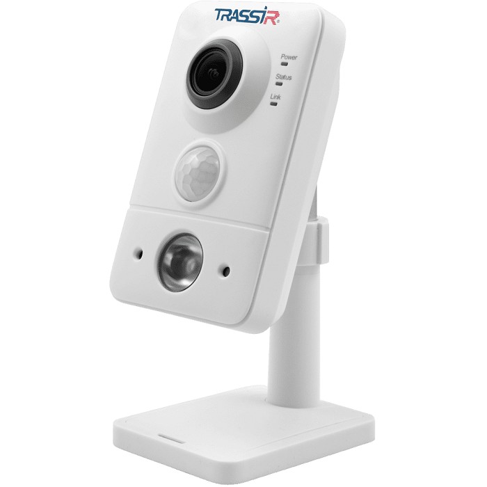 TRASSIR TR-D7151IR1 2.8 Компактная 5Мп IP-камера с аппаратным детектором движения. Матрица 1/2.8" CMOS, разрешение 5Мп