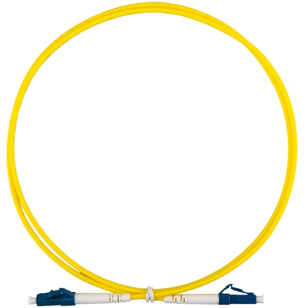 Rexant (50-1111-2) Патч-корд оптический одномодовый (SM) 9/125 OS2 разъемы zip-cord LC/UPC-LC/UPC 3мм Simplex LSZH 2м желтый