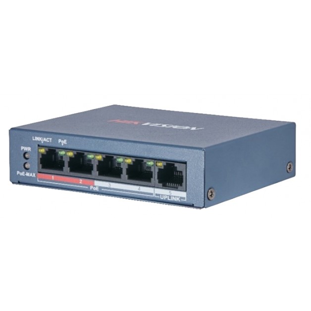 Повреждение упаковки HIKVISION DS-3E0105P-E/M(B) 4 RJ45 100M PoE с грозозащитой 6кВ 
