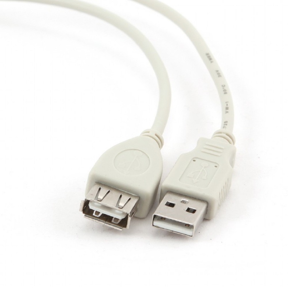 Bion Кабель удлинительный USB 2.0 AM/AF, 0.75 м, серый [BXP-CC-USB2-AMAF-75CM/300]