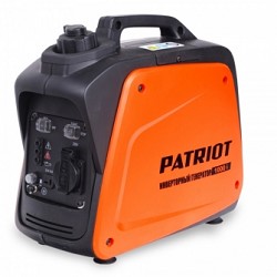 Повреждение упаковки Генератор инверторный PATRIOT 1000i [474101025] {Двигатель 4т, АИ-92, 40сс,мощность рабочая/максимальная -0,7/0,9 кВт, объём бака - 2,1 л, 1 розетка Euro 16A,  вес 8,5 кг}
