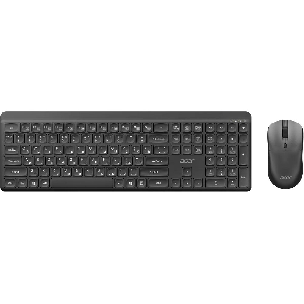 Acer OCC502 [ZL.ACC11.00J] Комплект (клавиатура + мышь} клав:черный мышь:черный USB беспроводная Multimedia 