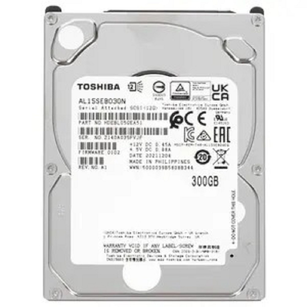 300Gb Toshiba (AL15SEB030N) {SAS 12Gb/s, 10 500 rpm, 128Mb buffer, 2.5"}