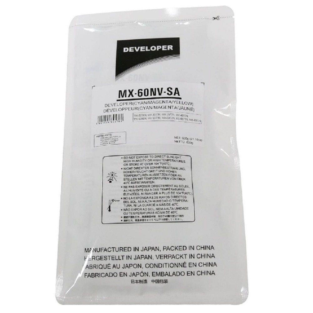 Девелопер MX-60NVSA для SHARP MX-3050N/4050N/5070N/C3081R/C5081D (CET) CMY, 600г, 400000 стр., CET171010
