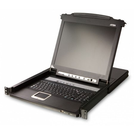 ATEN CL5708N-ATA-RG  8-Port PS/2-USB VGA Single Rail LCD KVM Switch (CL5708NR)