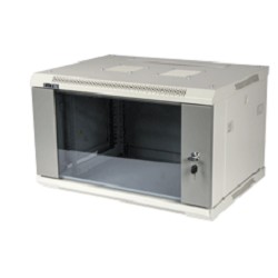 Lanmaster TWT-CBWPG-9U-6X6-GY Шкаф настенный серии Pro, 9U 600x600, стеклянная дверь