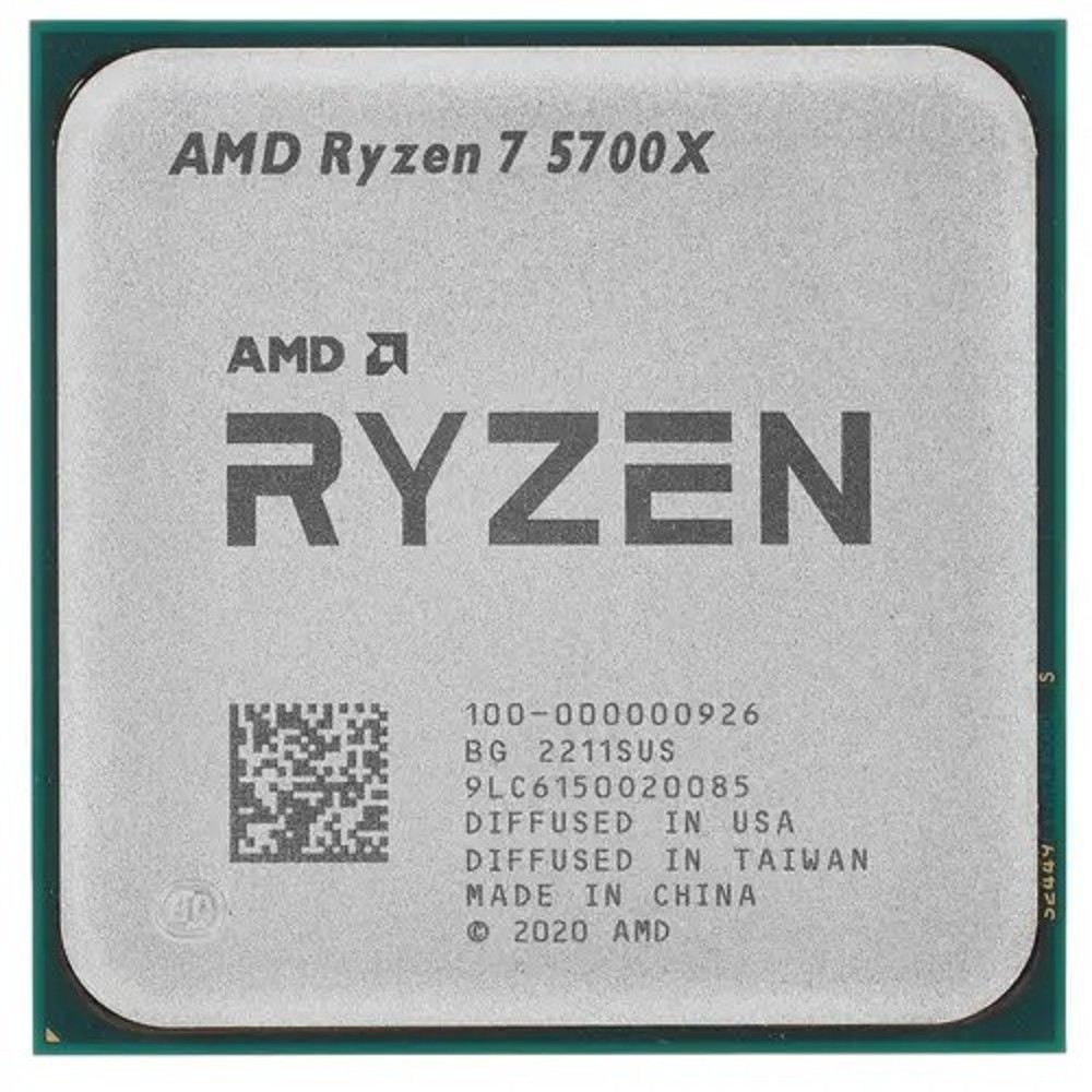 Товар с витрины. Протестирован. CPU AMD Ryzen 7 5700X OEM (100-000000926) { 3,40GHz, Turbo 4,60GHz, Without Graphics AM4}
